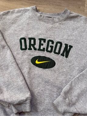 Vintage Nike Oregon Ducks Crewneck Sweatshirt University of Oregon Duck Size M